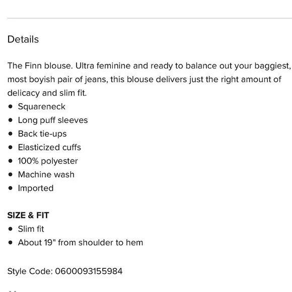 LEVI'S | Finn Floral Puff-Sleeve Blouse - Picture 8 of 8